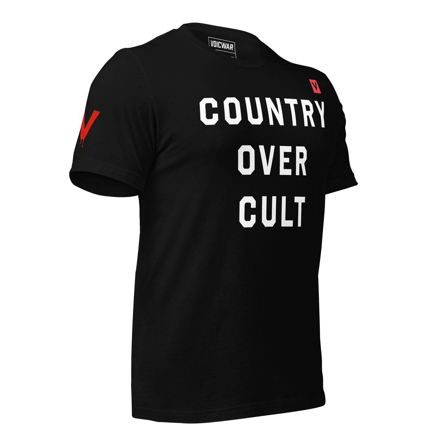 Country Over Cult anti-MAGA democracy protest t-shirt — VOICWAR