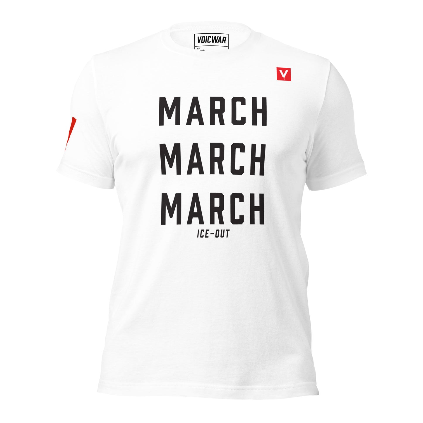 March March March activist rally protest t-shirt — VOICWAR