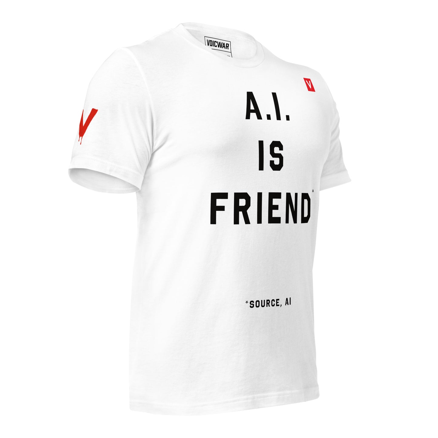 AI is Friend tech ethics digital rights protest t-shirt — VOICWAR