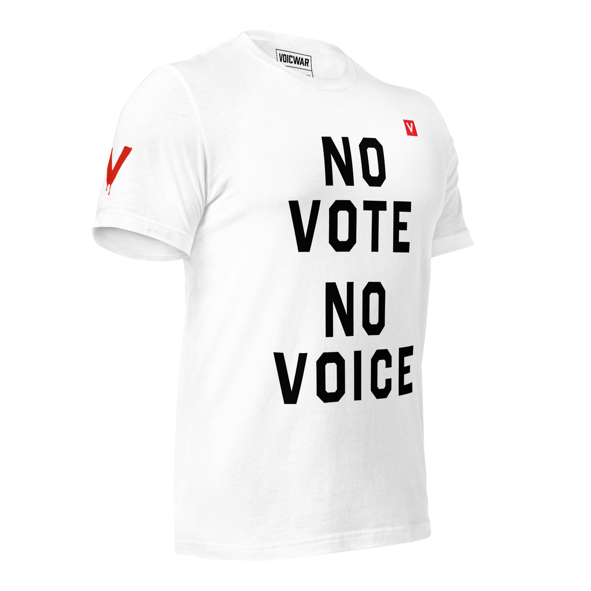 No Vote No Voice voter participation protest t-shirt by VOICWAR