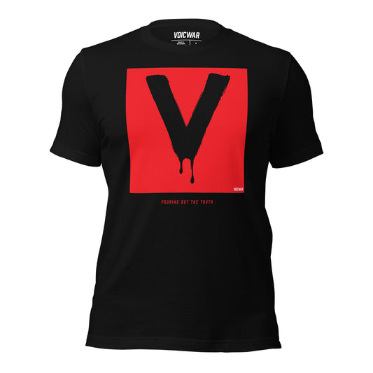 V-Drip Pouring Out The Truth anti-disinformation activism protest t-shirt — VOICWAR