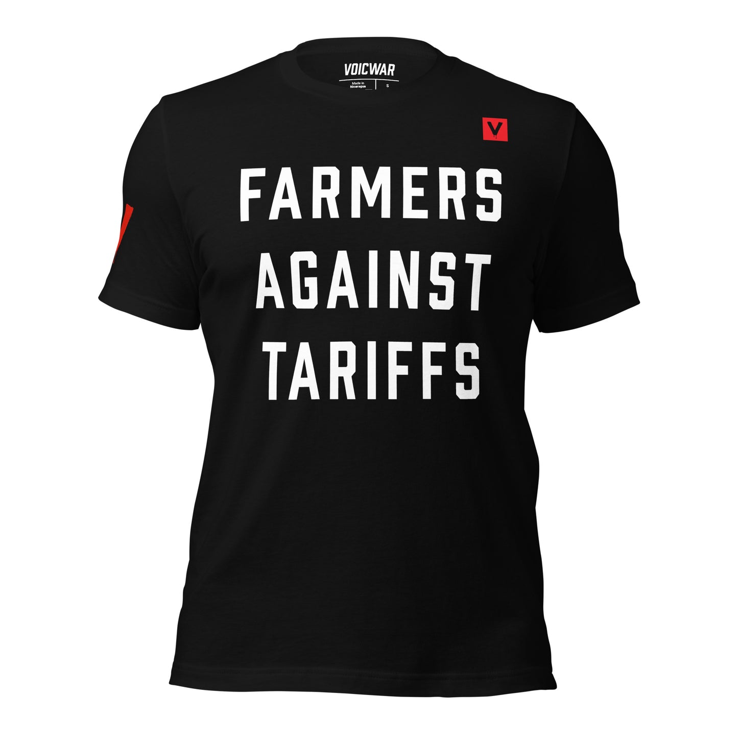Farmers Against Tariffs agricultural trade policy protest t-shirt — VOICWAR