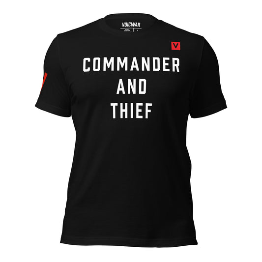 Commander and Thief anti-corruption political protest t-shirt — VOICWAR