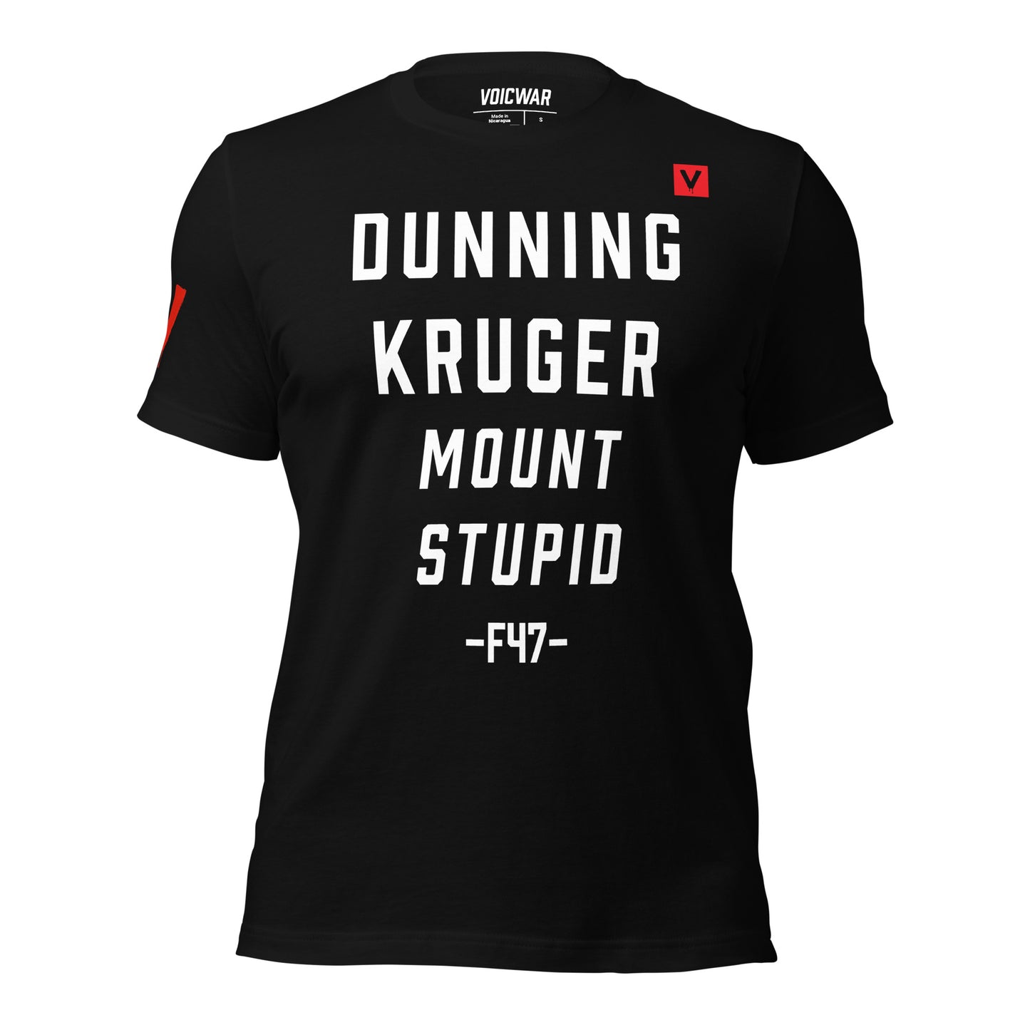 Dunning-Kruger Effect political satire protest t-shirt — VOICWAR