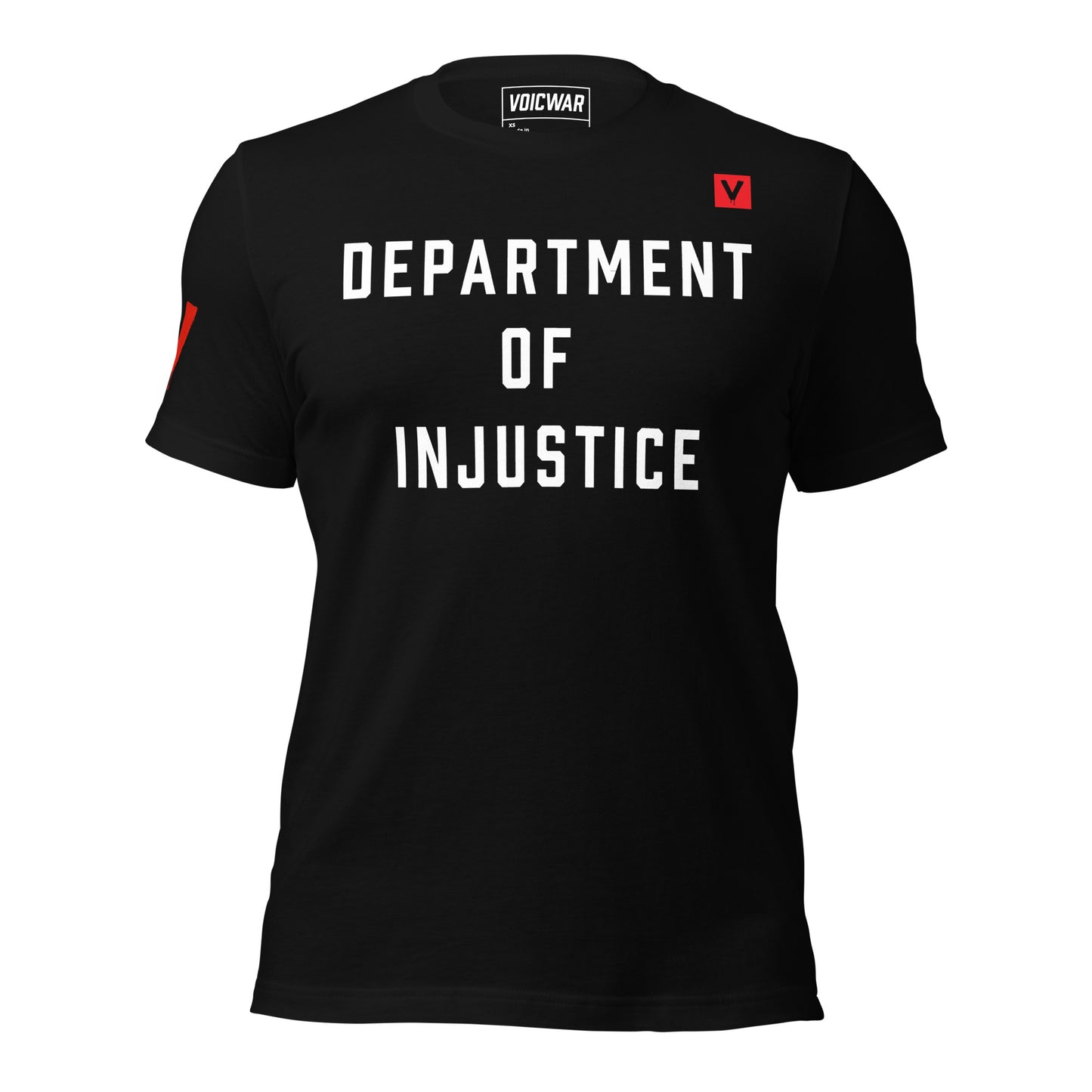 Dept of Injustice DOJ accountability satire protest t-shirt — VOICWAR