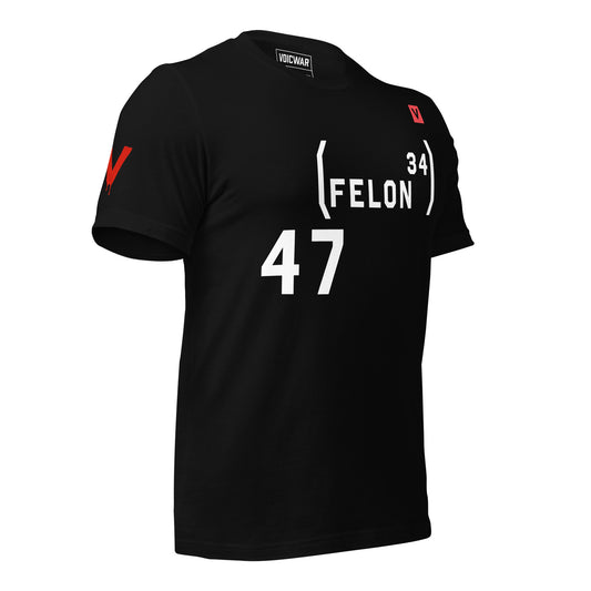 47 Felon 34 Trump conviction accountability protest t-shirt — VOICWAR