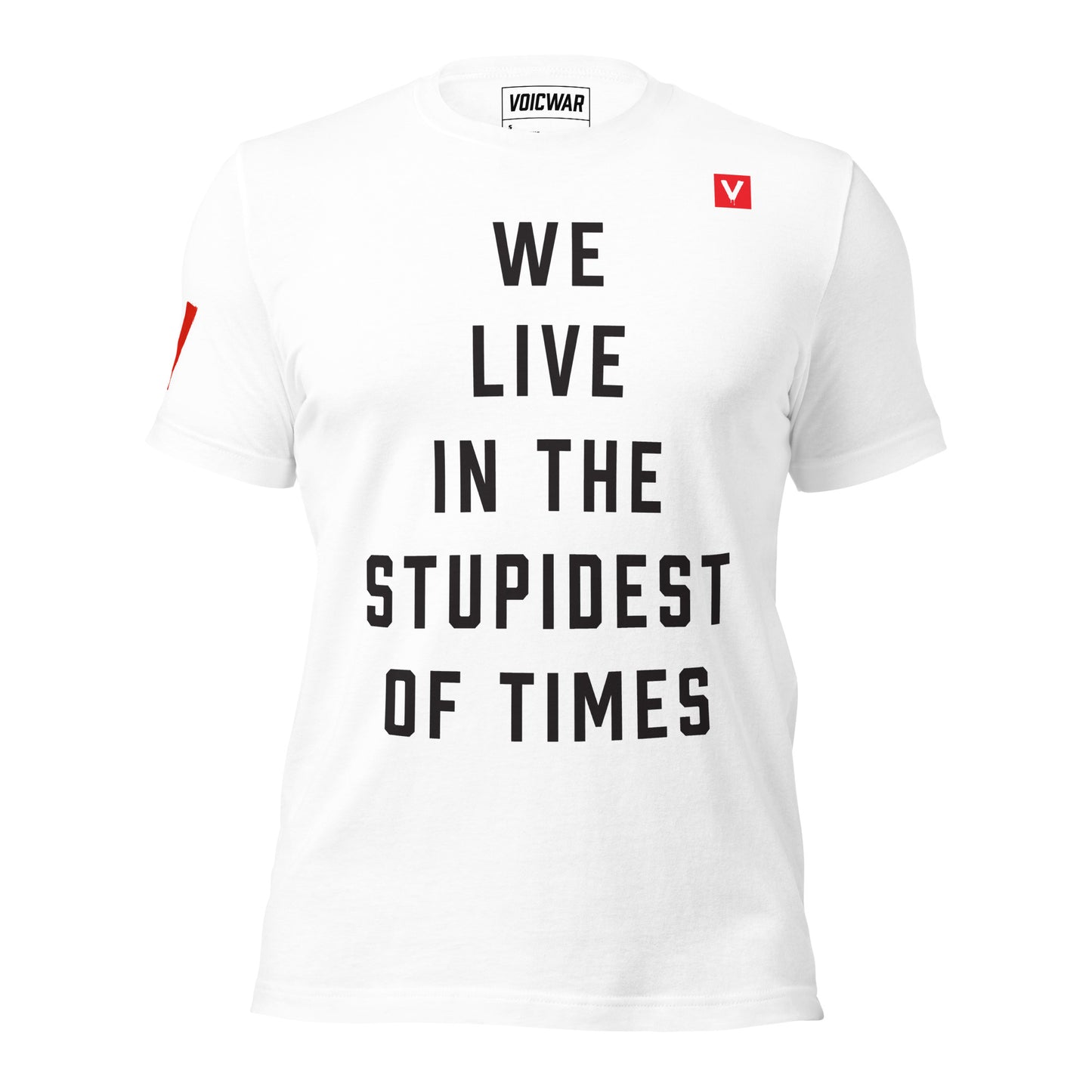 Stupid Times dark humor political protest t-shirt — VOICWAR