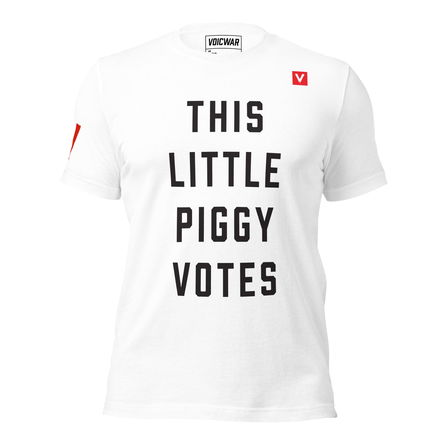This Little Piggy Votes voter engagement protest t-shirt — VOICWAR