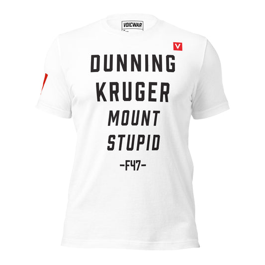 Dunning-Kruger Effect political satire protest t-shirt — VOICWAR