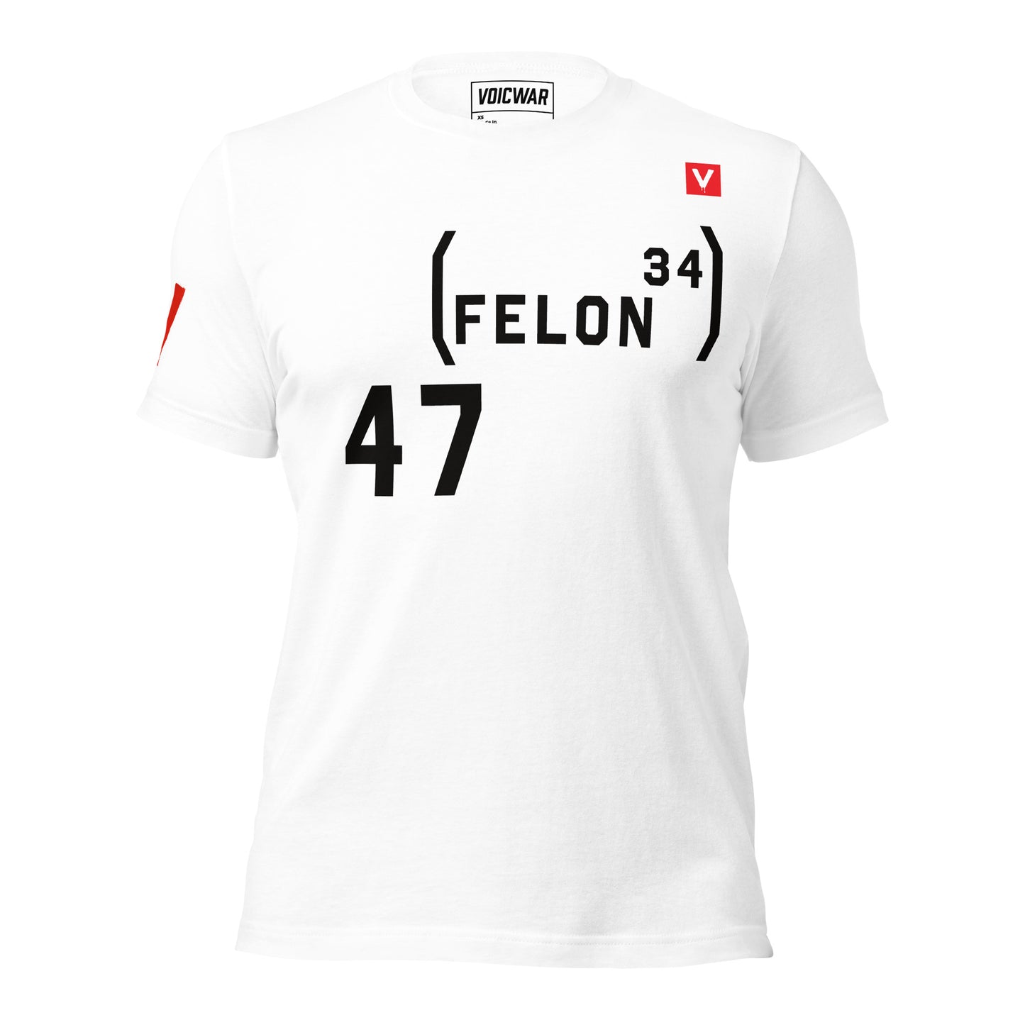 47 Felon 34 Trump conviction accountability protest t-shirt — VOICWAR