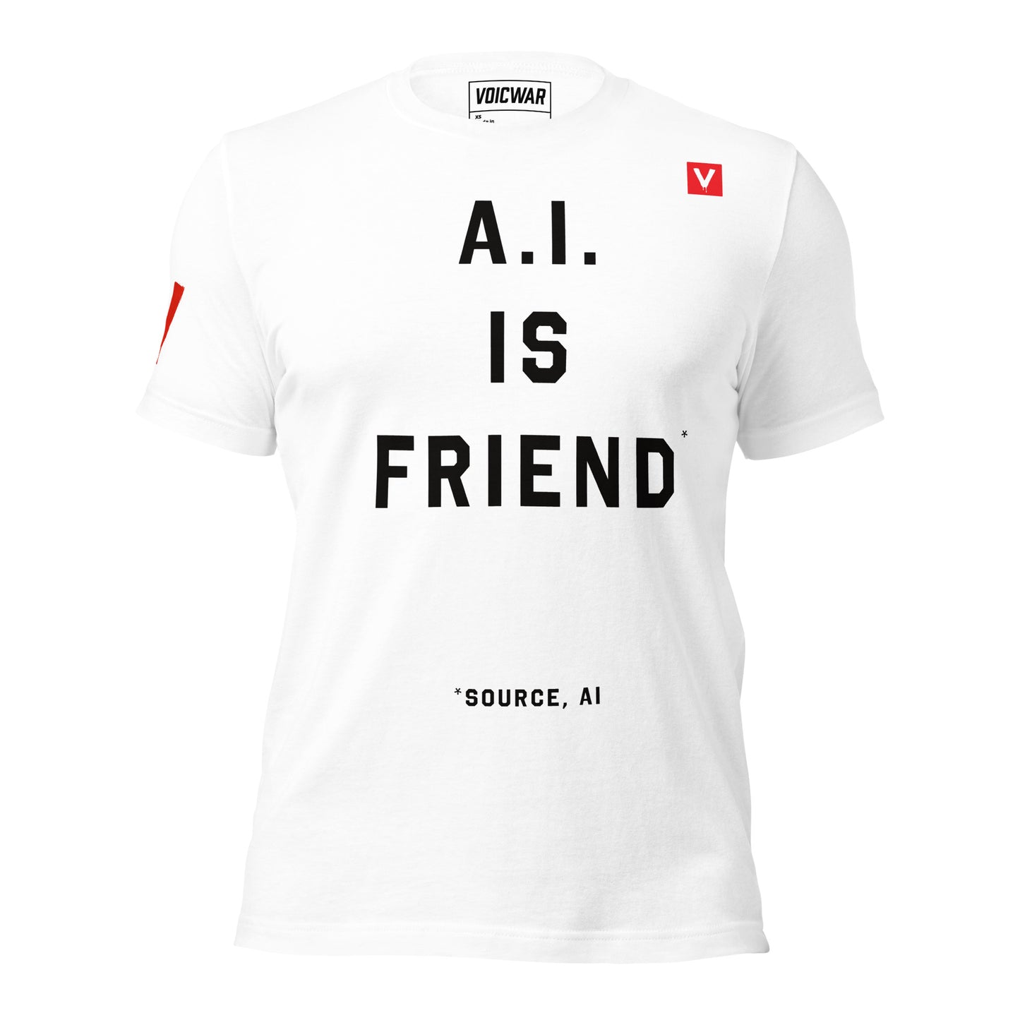 AI is Friend tech ethics digital rights protest t-shirt — VOICWAR