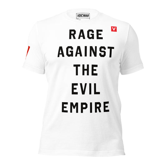 Rage Against the Evil Empire anti-authoritarian rock protest t-shirt — VOICWAR