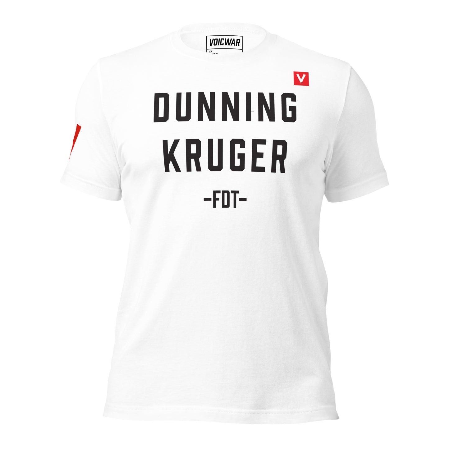 Dunning-Kruger Effect political incompetence satire protest t-shirt — VOICWAR