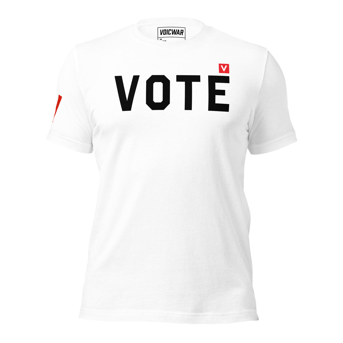 VOTE minimalist get-out-the-vote protest t-shirt by VOICWAR