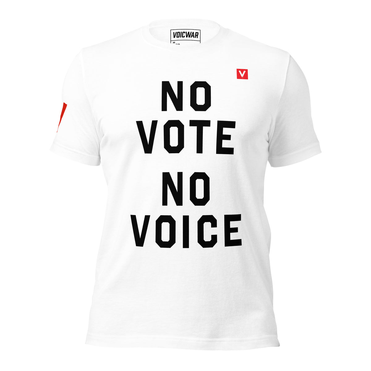 No Vote No Voice voter participation protest t-shirt by VOICWAR