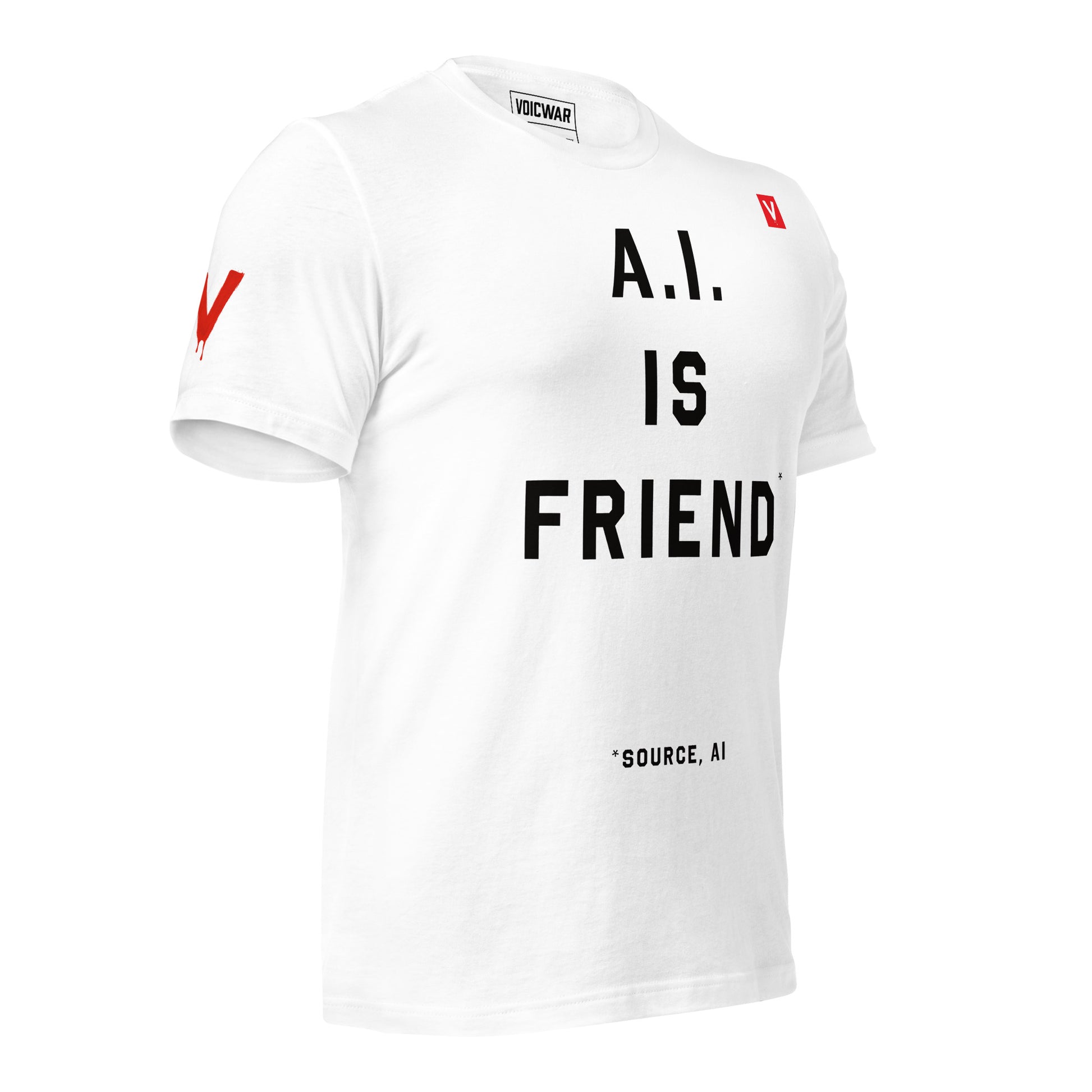 AI is Friend tech ethics digital rights protest t-shirt — VOICWAR