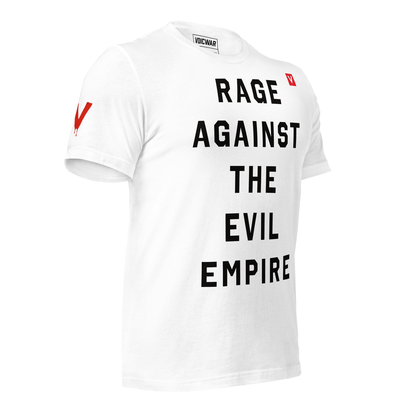 Rage Against the Evil Empire anti-authoritarian rock protest t-shirt — VOICWAR