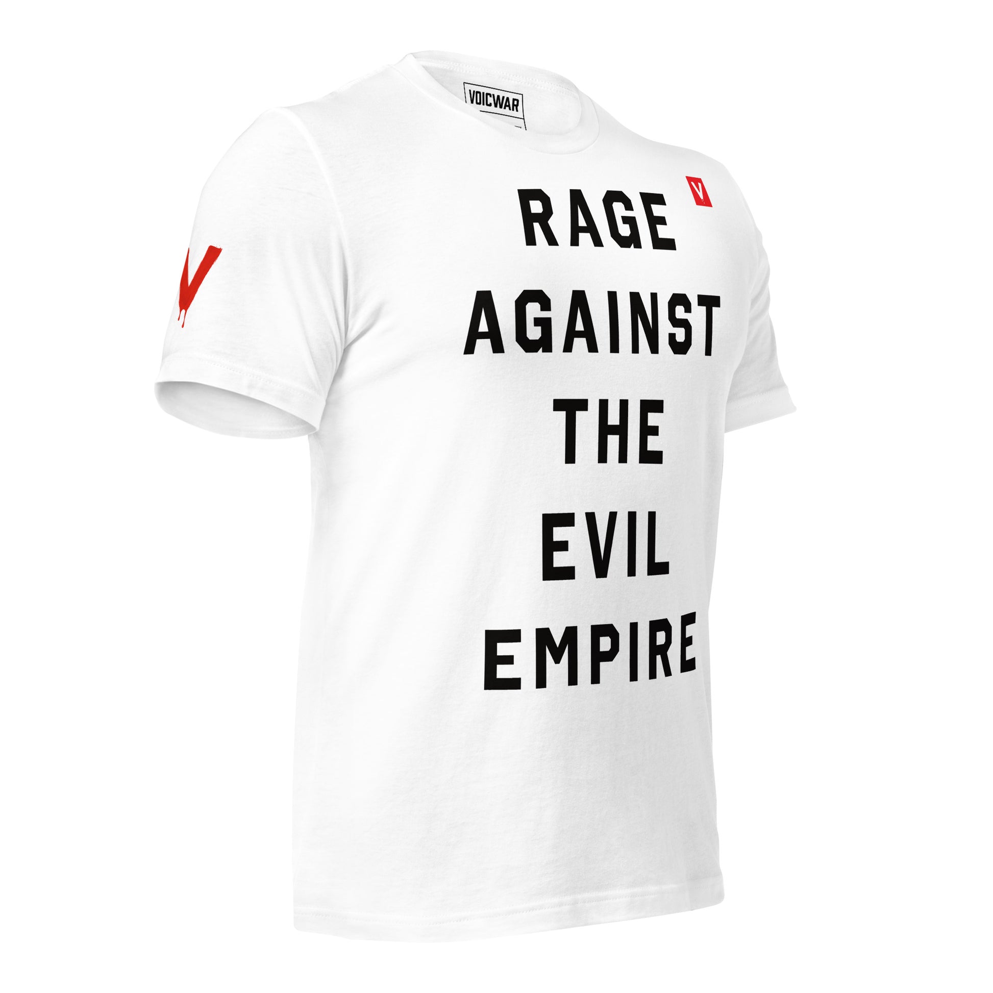 Rage Against the Evil Empire anti-authoritarian rock protest t-shirt — VOICWAR