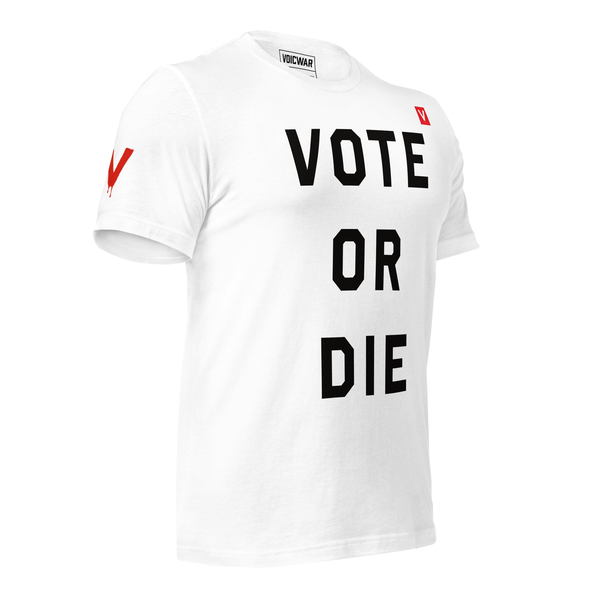 Vote or Die voter turnout urgency protest t-shirt — VOICWAR
