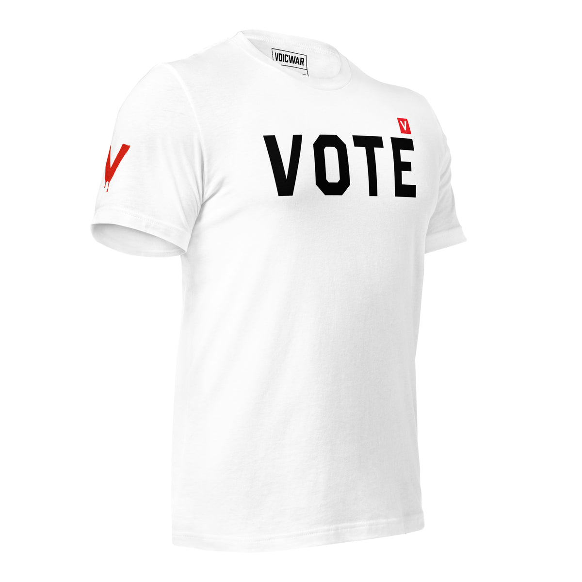VOTE minimalist get-out-the-vote protest t-shirt by VOICWAR